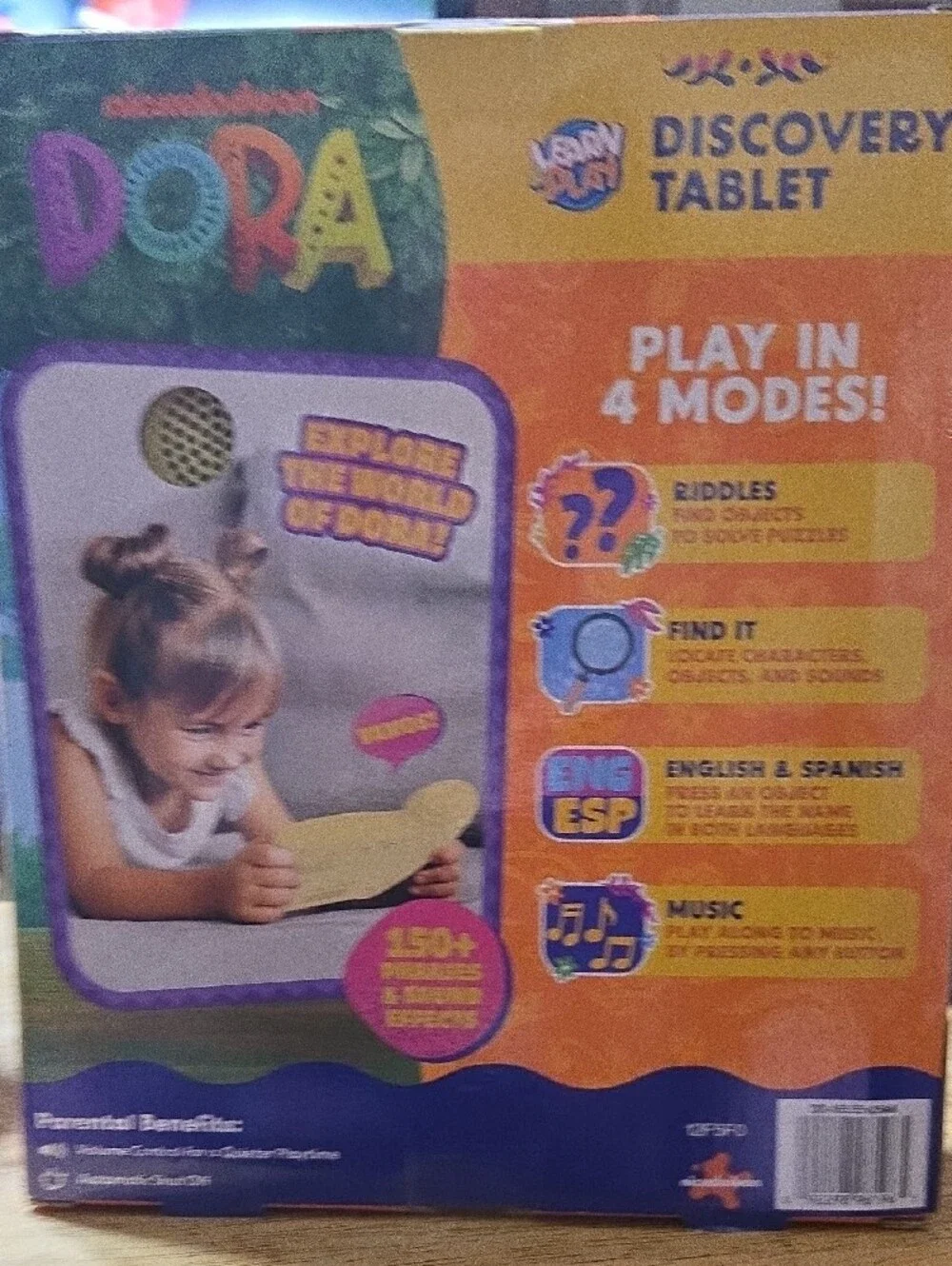 Nickelodeon Dora The Explorer Learn & Play English & Spanish  Discovery Tablet